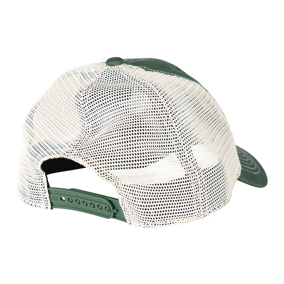 WELCOME SKATEBOARDS(ウェルカム スケートボード)| BARB CONTRAST LOW-PROFILE TRUCKER / GREEN / OFF-WHITE MESH | スノーボード・スケートボードのTACTICS JAPAN