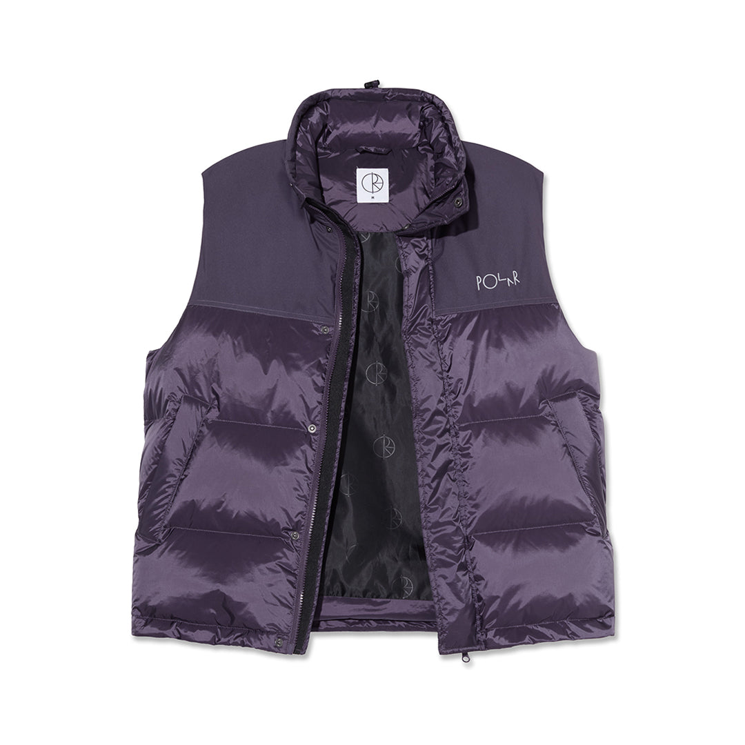 POLAR SKATE CO. (ポーラー スケート カンパニー)| BASIC PUFFER VEST / DARK VIOLET | スノーボード・スケートボードのTACTICS JAPAN