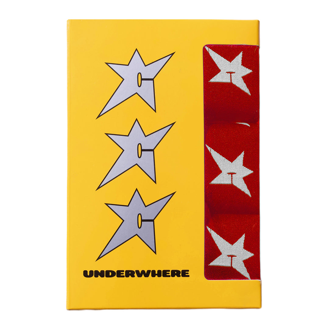 CARPET COMPANY(カーペット カンパニー)| C-STAR BOXER BRIEFS (3 PACK) / RED | スノーボード・スケートボードのTACTICS JAPAN