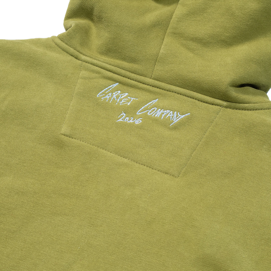 CARPET COMPANY(カーペット カンパニー)| C-STAR HOODIE / GREEN | スノーボード・スケートボードのTACTICS JAPAN