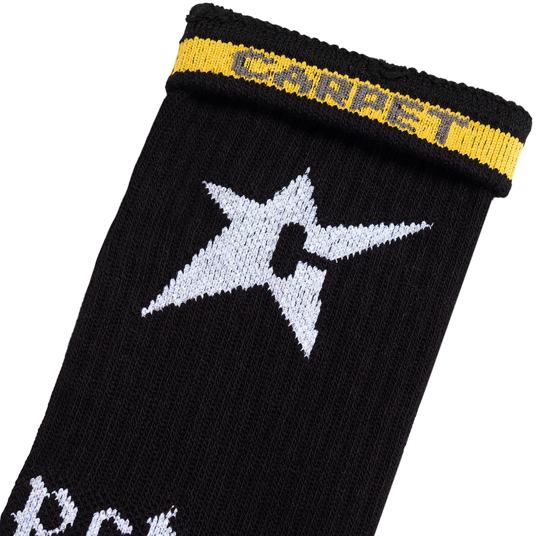 CARPET COMPANY(カーペット カンパニー)| C-STAR SOCK / BLACK | スノーボード・スケートボードのTACTICS JAPAN