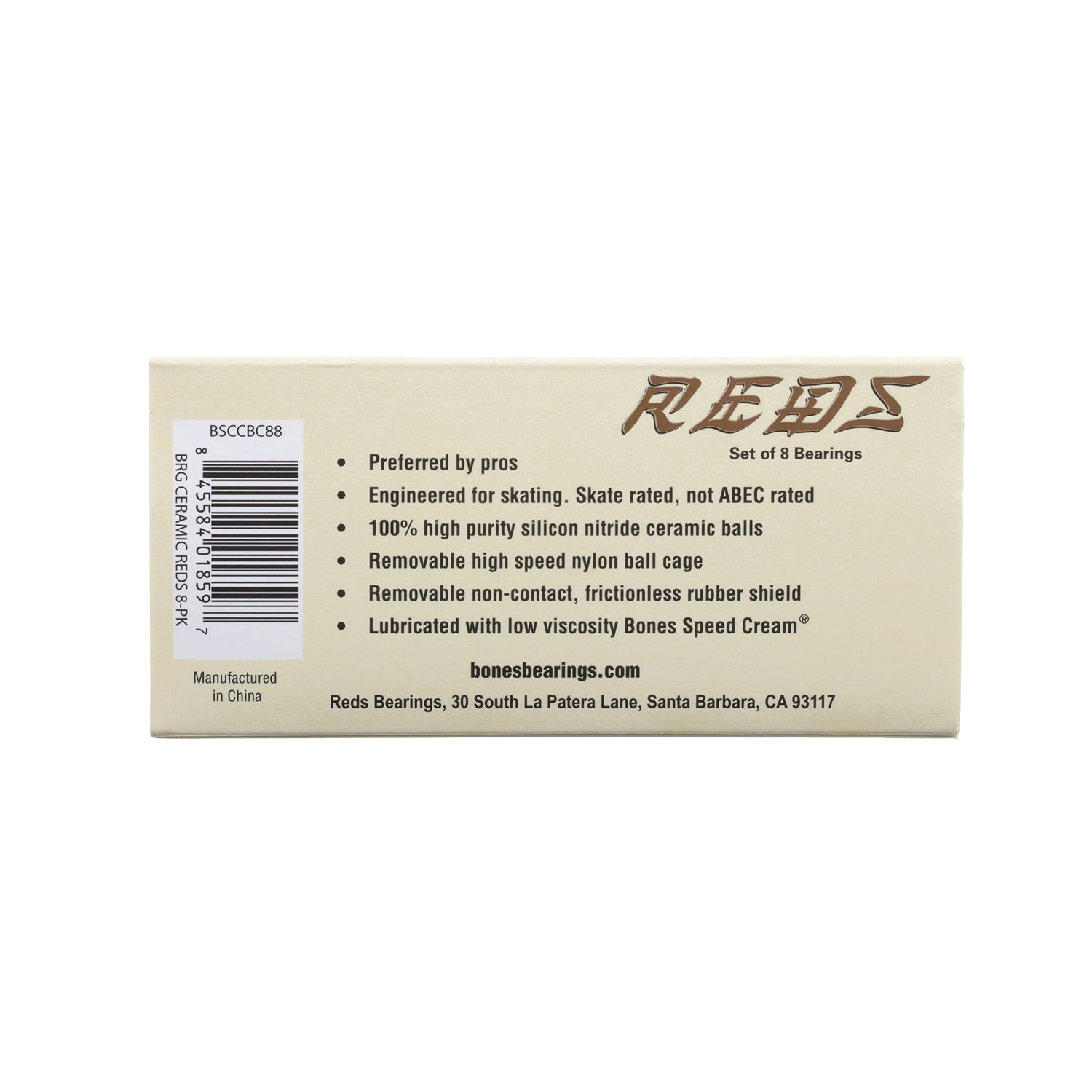 BONES BEARINGS(ボーンズ ベアリング)| CERAMIC SUPER REDS BEARING | スノーボード・スケートボードのTACTICS JAPAN