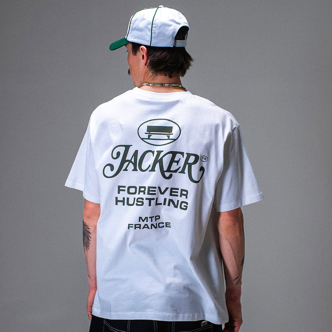 JACKER(ジャッカー)| COLLECTIVE T-SHIRT / WHITE | スノーボード・スケートボードのTACTICS JAPAN