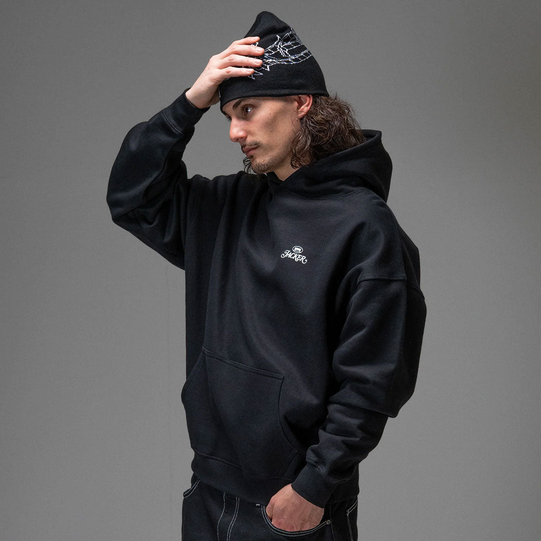 JACKER(ジャッカー)| COLLECTIVE HOODIE / BLACK | スノーボード・スケートボードのTACTICS JAPAN