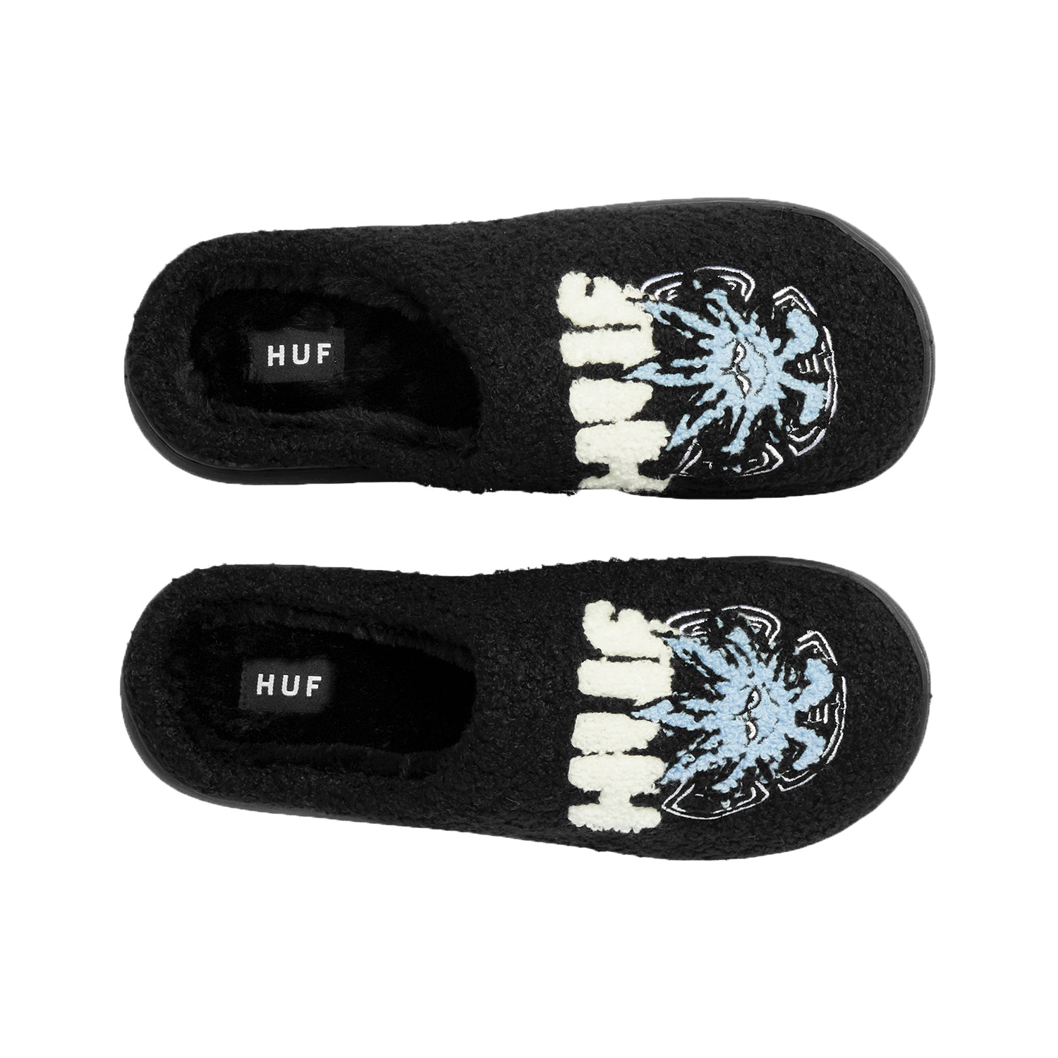 HUF WORLDWIDE(ハフ ワールドワイド)| SNOW ANGEL FUZZY SLIPPER / BLACK | スノーボード・スケートボードのTACTICS JAPAN