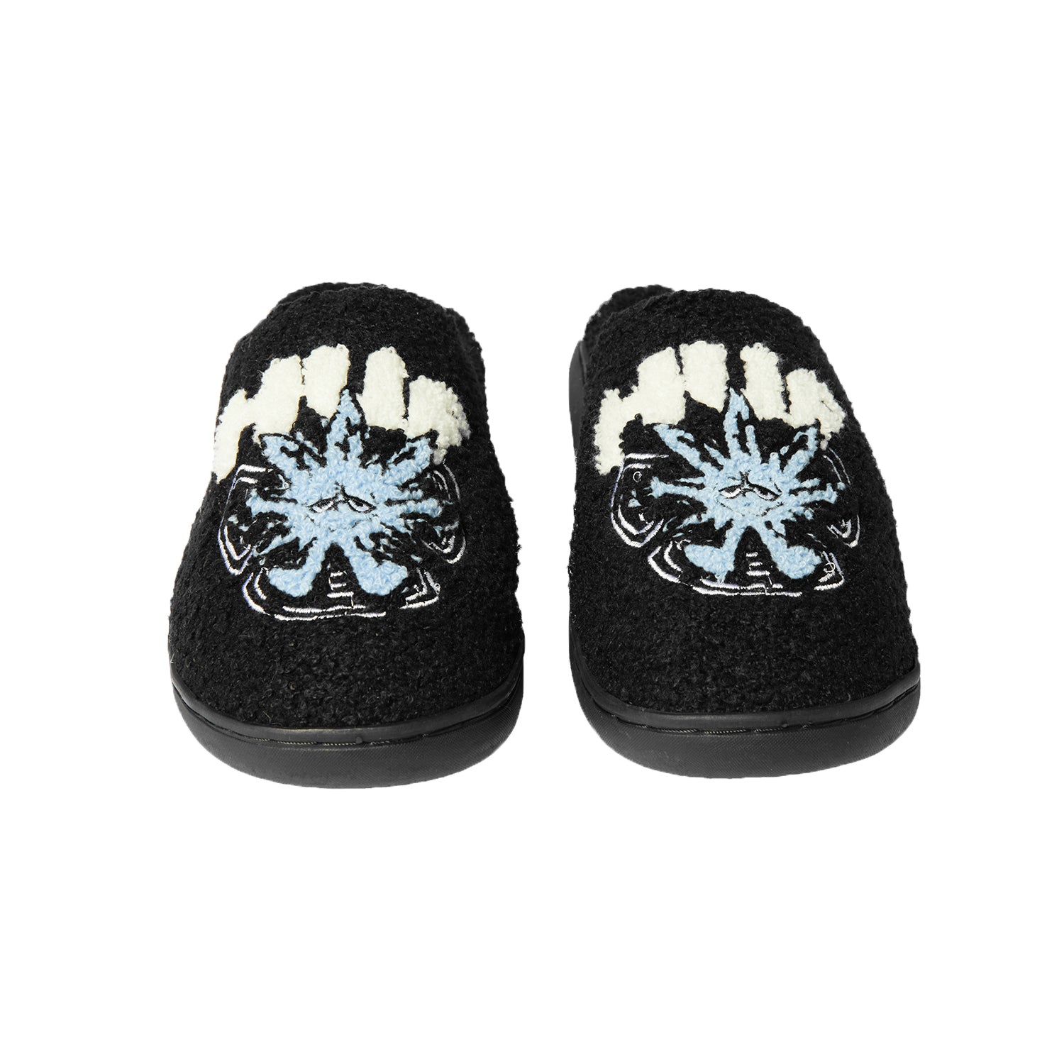 HUF WORLDWIDE(ハフ ワールドワイド)| SNOW ANGEL FUZZY SLIPPER / BLACK | スノーボード・スケートボードのTACTICS JAPAN