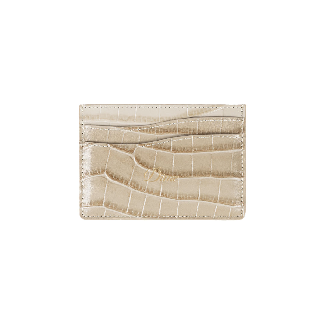 DIME MTL(ダイム モントリオール)| CROC CARD HOLDER / TAN | スケートボード・スノーボードのTACTICS JAPAN