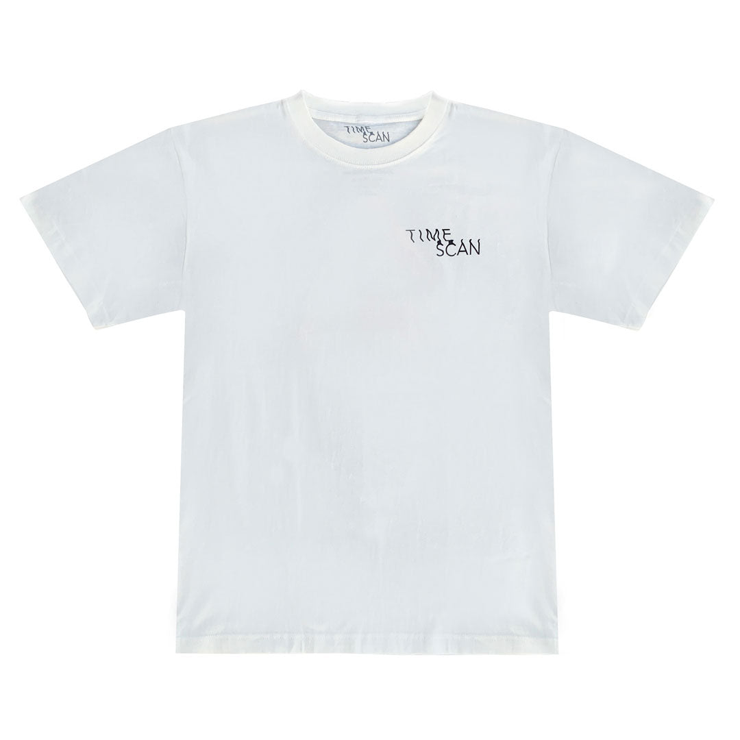 TIMESCAN(タイムスキャン)| CRYSTAL SKULL T-SHIRT / WHITE | スノーボード・スケートボードのTACTICS JAPAN