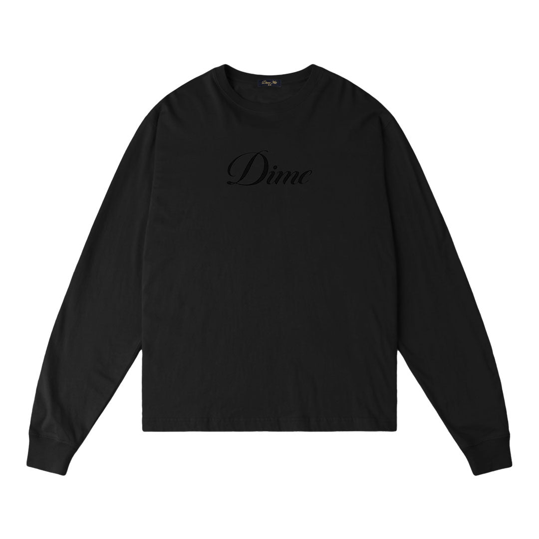 DIME(ダイム)| CURSIVE LS T-SHIRT / BLACK | スノーボード・スケートボードのTACTICS JAPAN