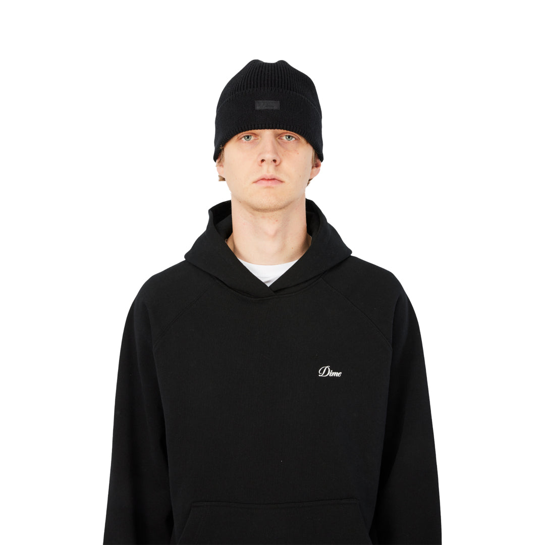 DIME MTL(ダイム モントリオール)| CURSIVE RIB BEANIE / BLACK | スケートボード・スノーボードのTACTICS JAPAN