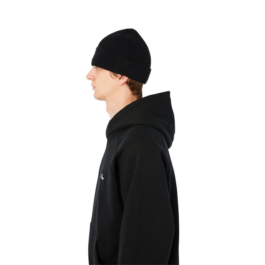 DIME MTL(ダイム モントリオール)| CURSIVE RIB BEANIE / BLACK | スケートボード・スノーボードのTACTICS JAPAN