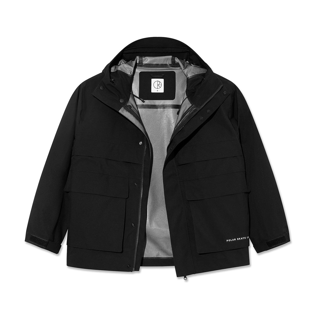 POLAR SKATE CO. (ポーラー スケート カンパニー)| CARGO SHELL JACKET / BLACK | スノーボード・スケートボードのTACTICS JAPAN