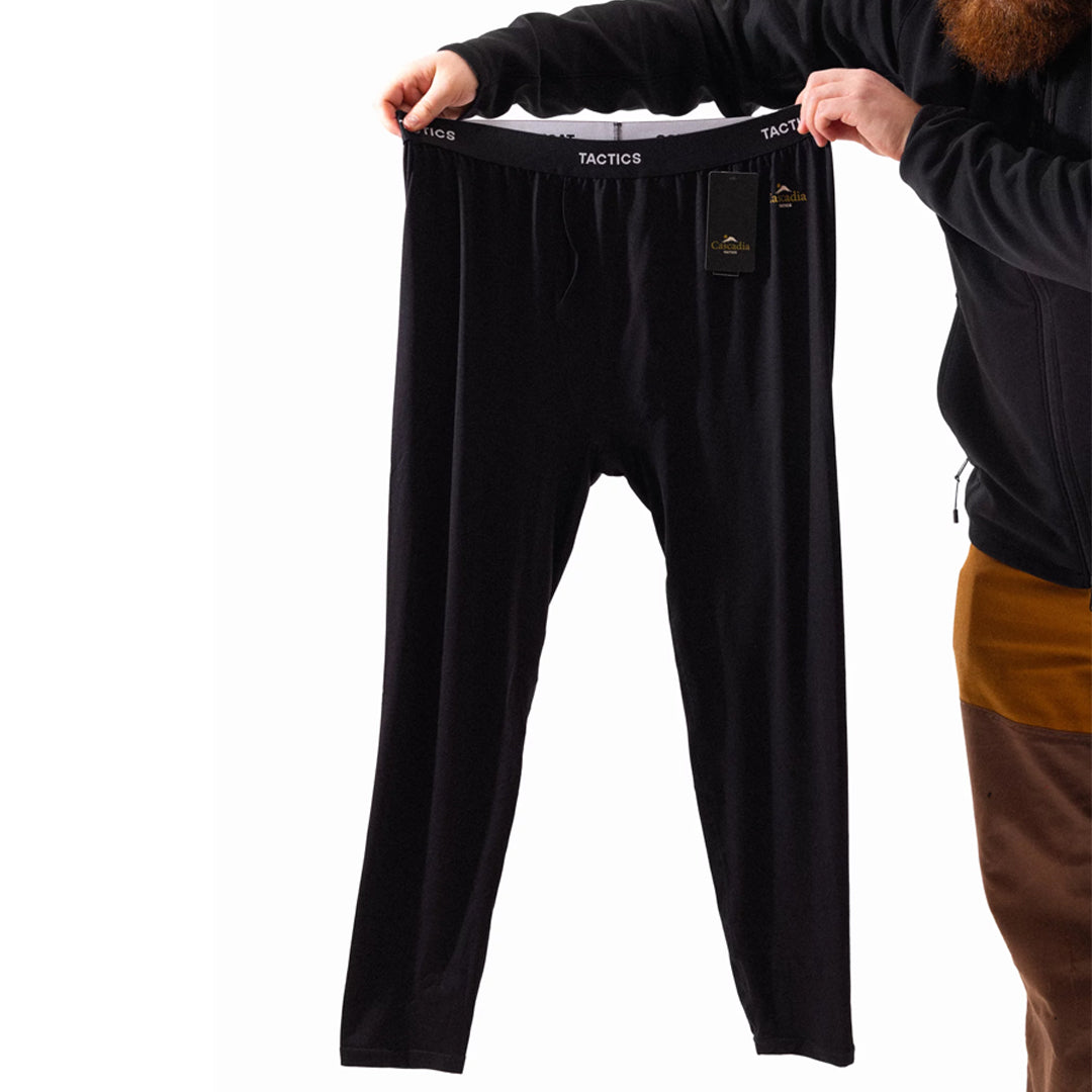 TACTICS(タクティクス)| CASCADIA BASE LAYER BOTTOM / BLACK | スノーボード・スケートボードのTACTICS JAPAN