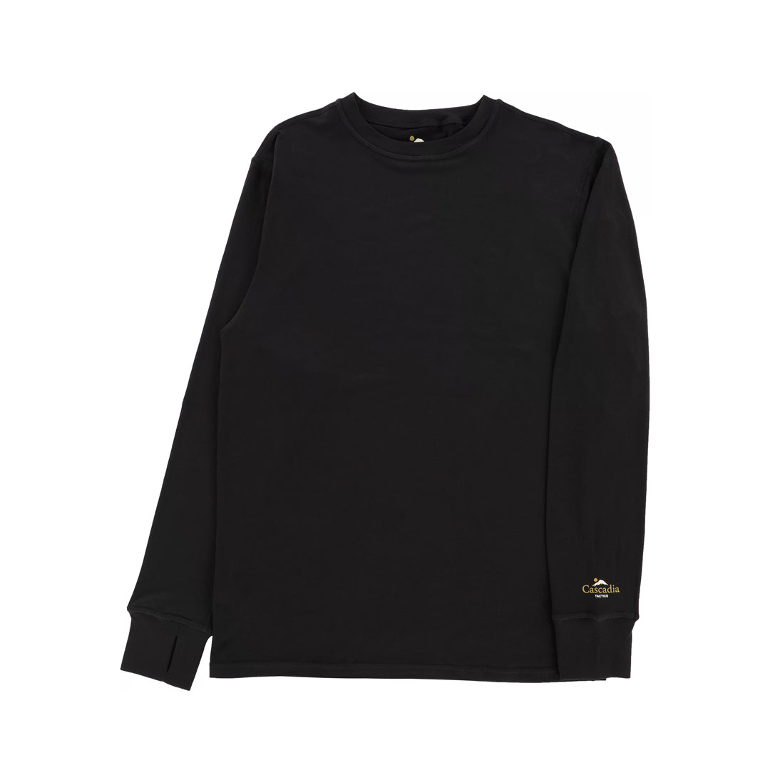 TACTICS(タクティクス)| CASCADIA BASE LAYER TOP / BLACK | スノーボード・スケートボードのTACTICS JAPAN