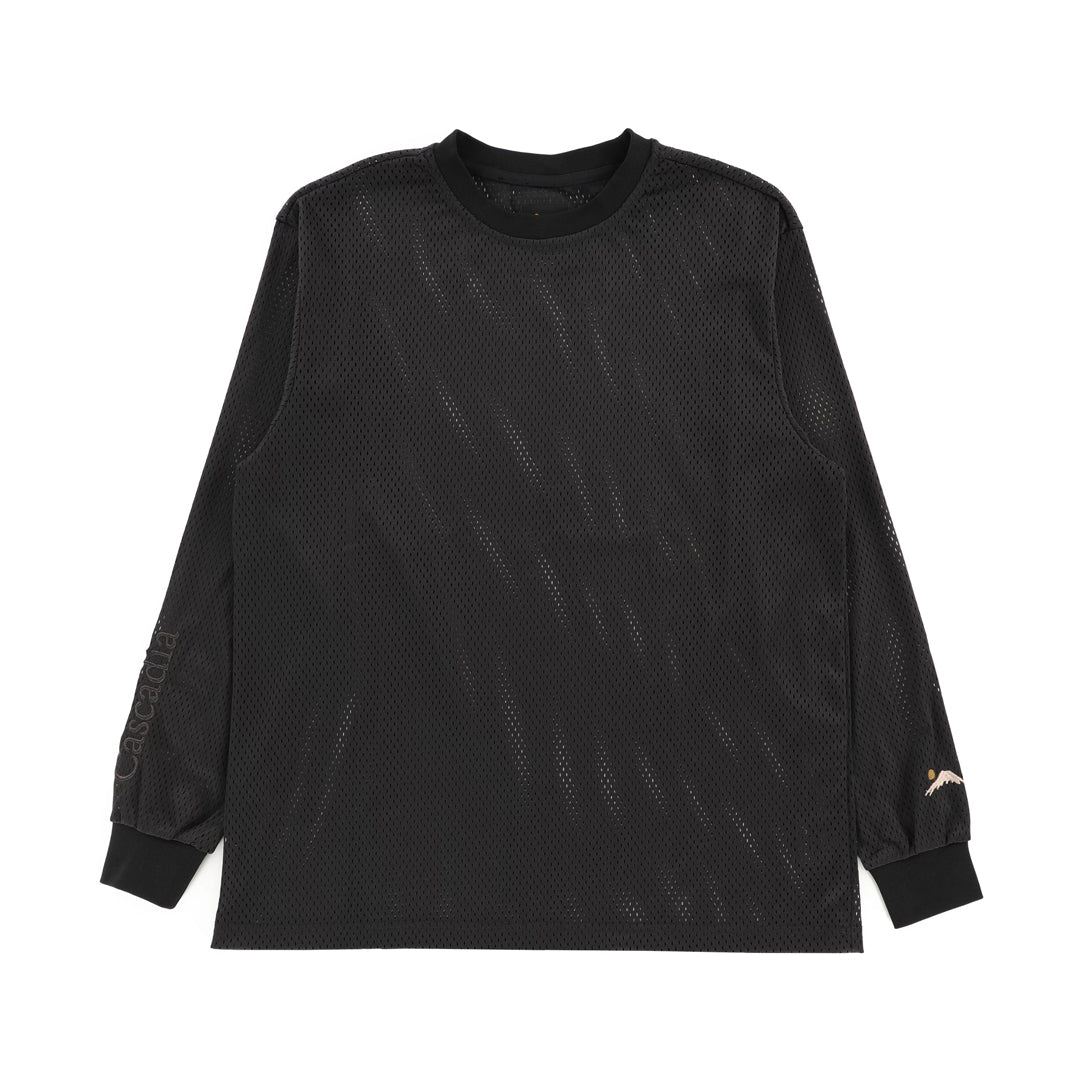 TACTICS(タクティクス)| CASCADIA MESH RACER L/S JERSEY / BLACK | スノーボード・スケートボードのTACTICS JAPAN