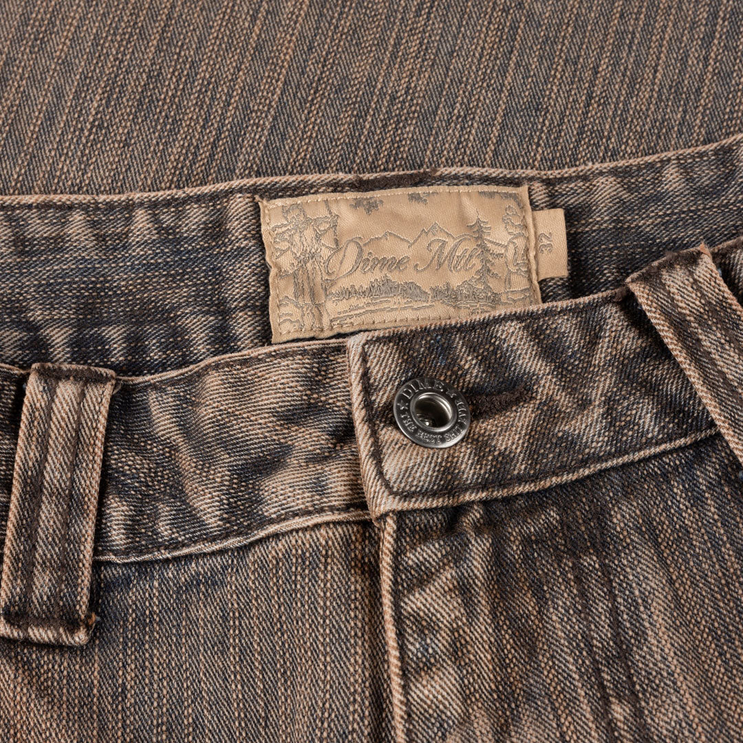 DIME MTL(ダイム モントリオール) | CLASSIC DENIM SHORTS / PREMIUM BROWN | スノーボード・スケートボードのTACTICS JAPAN