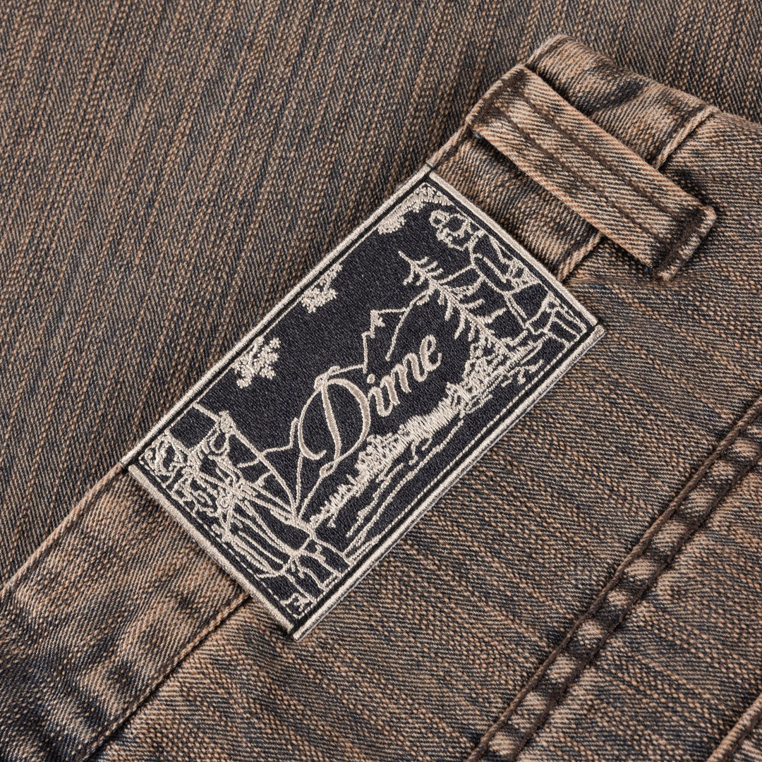 DIME MTL(ダイム モントリオール) | CLASSIC DENIM SHORTS / PREMIUM BROWN | スノーボード・スケートボードのTACTICS JAPAN