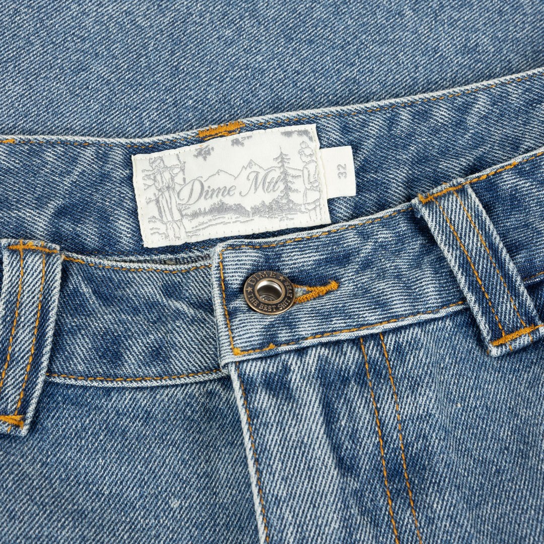 DIME MTL(ダイム モントリオール)| CLASSIC DENIM SHORTS / SANDBLASTED INDIGO | スノーボード・スケートボードのTACTICS JAPAN