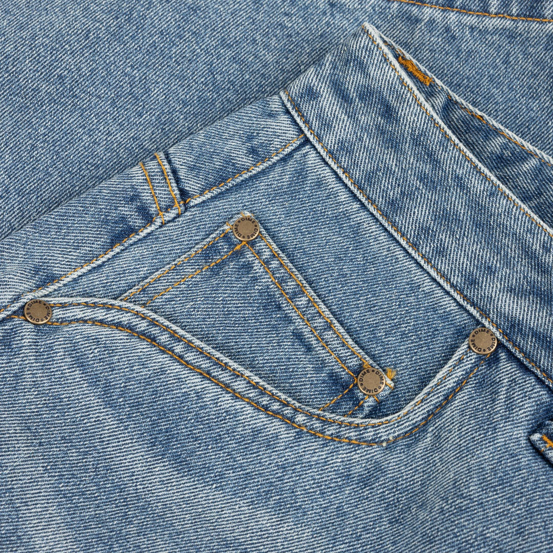 DIME MTL(ダイム モントリオール)| CLASSIC DENIM SHORTS / SANDBLASTED INDIGO | スノーボード・スケートボードのTACTICS JAPAN