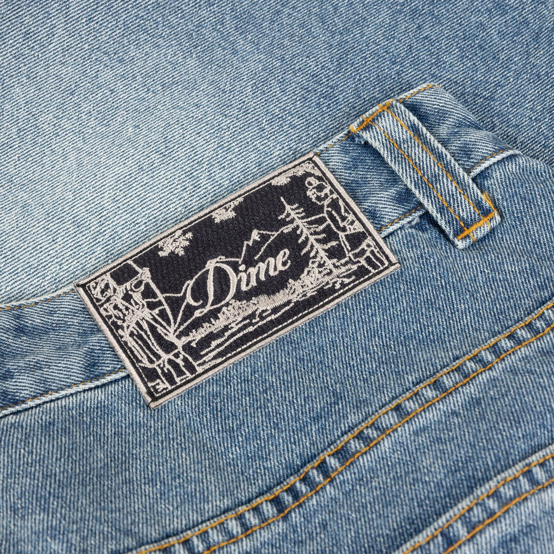 DIME MTL(ダイム モントリオール)| CLASSIC DENIM SHORTS / SANDBLASTED INDIGO | スノーボード・スケートボードのTACTICS JAPAN