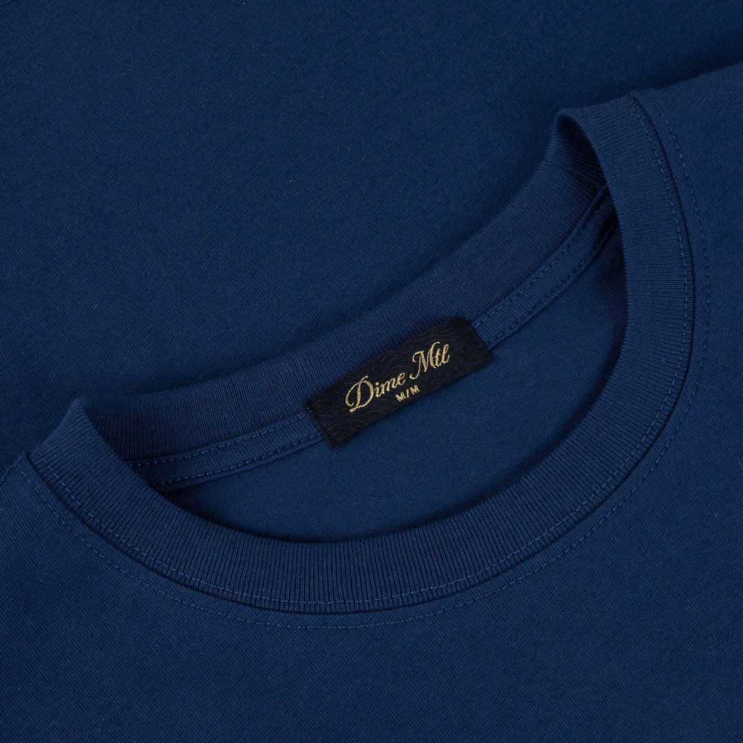 DIME MTL(ダイム モントリオール) | CLASSIC SMALL LOGO LS T-SHIRT / MIDNIGHT NAVY | スノーボード・スケートボードのTACTICS JAPAN
