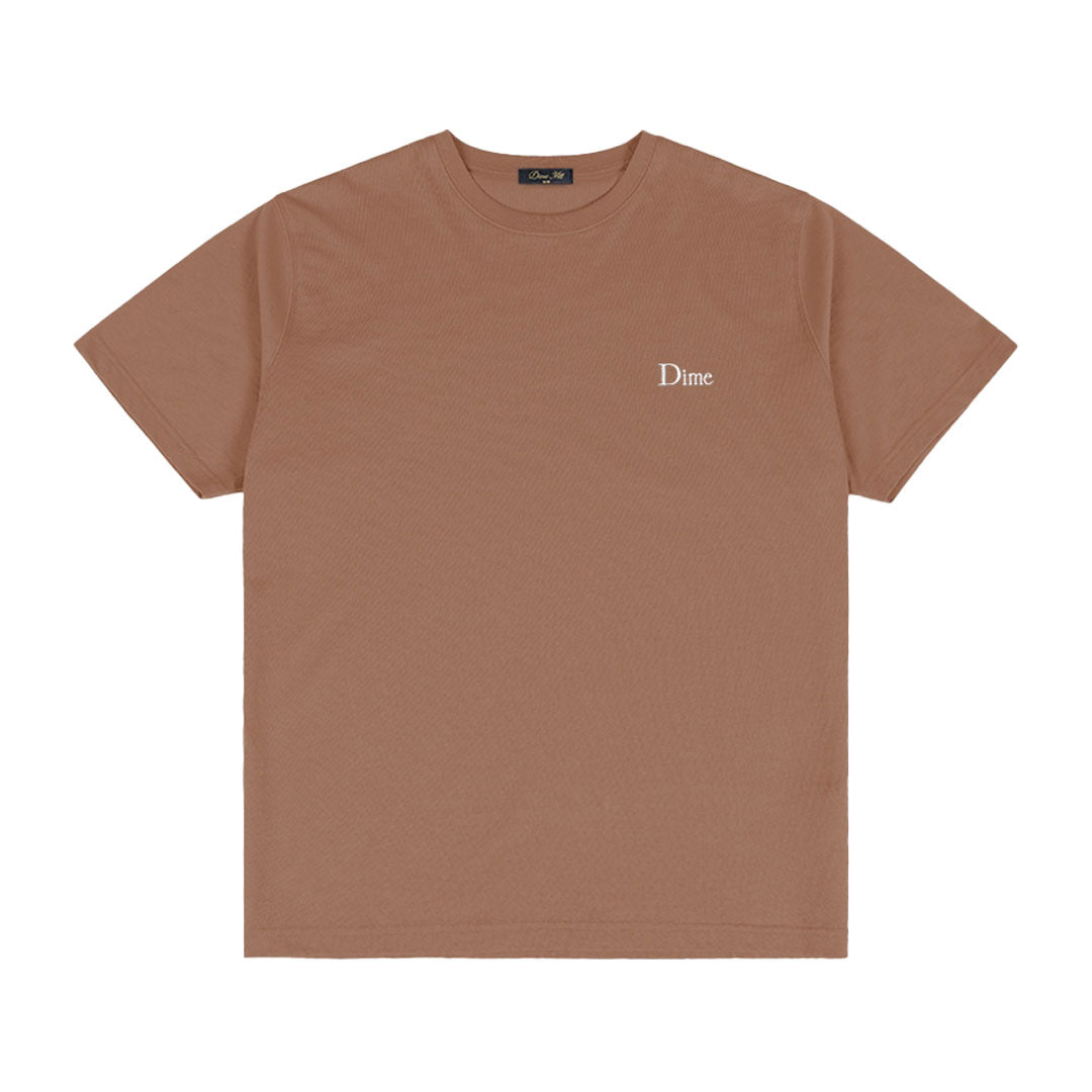 DIME MTL(ダイム モントリオール) | CLASSIC SMALL LOGO T-SHIRT / CANYON BROWN | スノーボード・スケートボードのTACTICS JAPAN