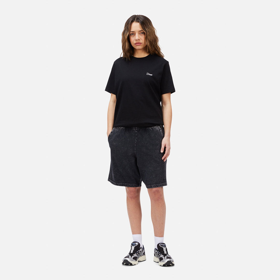 DIME MTL(ダイム モントリオール)| CLASSIC SMALL LOGO T-SHIRT / BLACK | スノーボード・スケートボードのTACTICS JAPAN