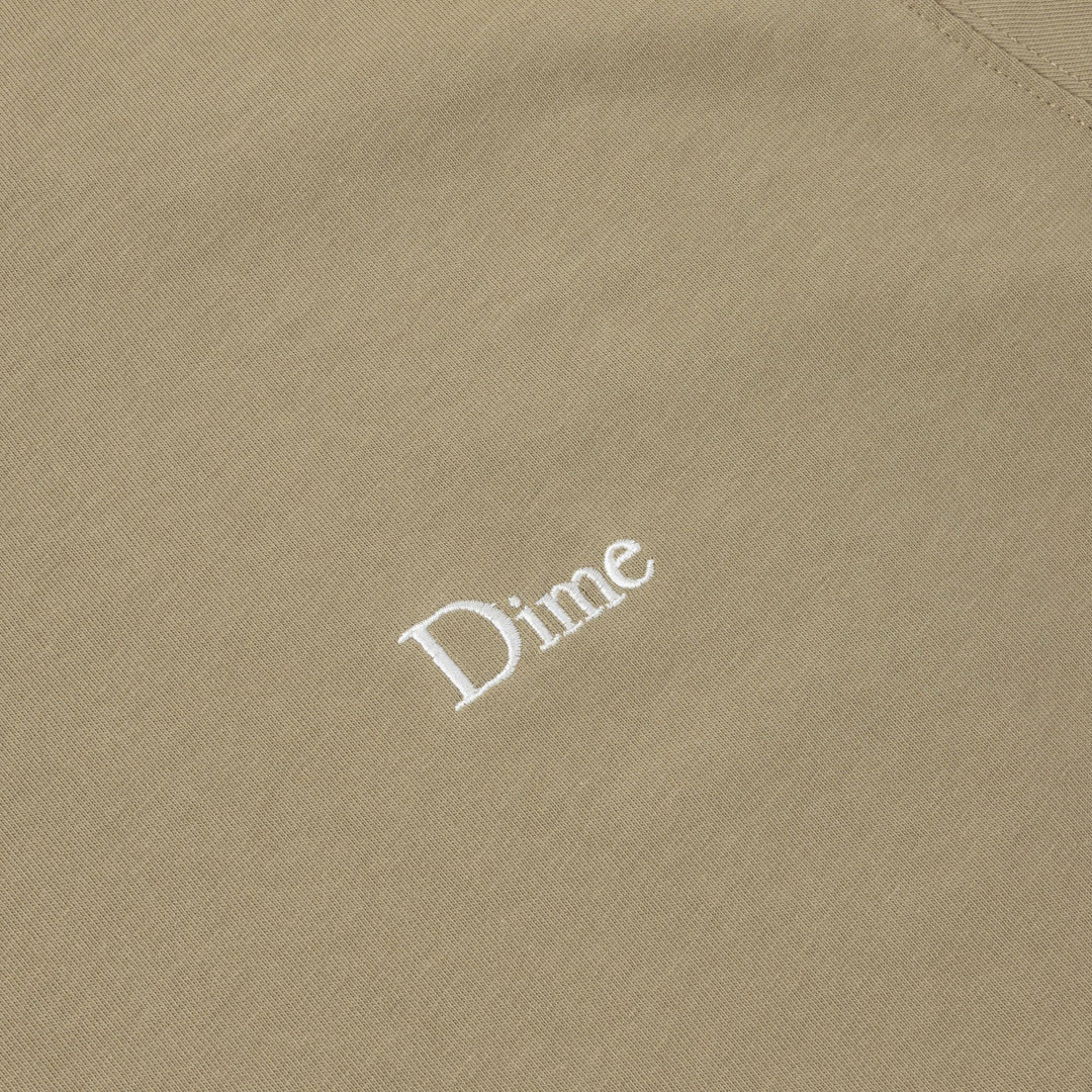 DIME MTL(ダイム モントリオール)| CLASSIC SMALL LOGO T-SHIRT / MILITARY OLIVE | スノーボード・スケートボードのTACTICS JAPAN