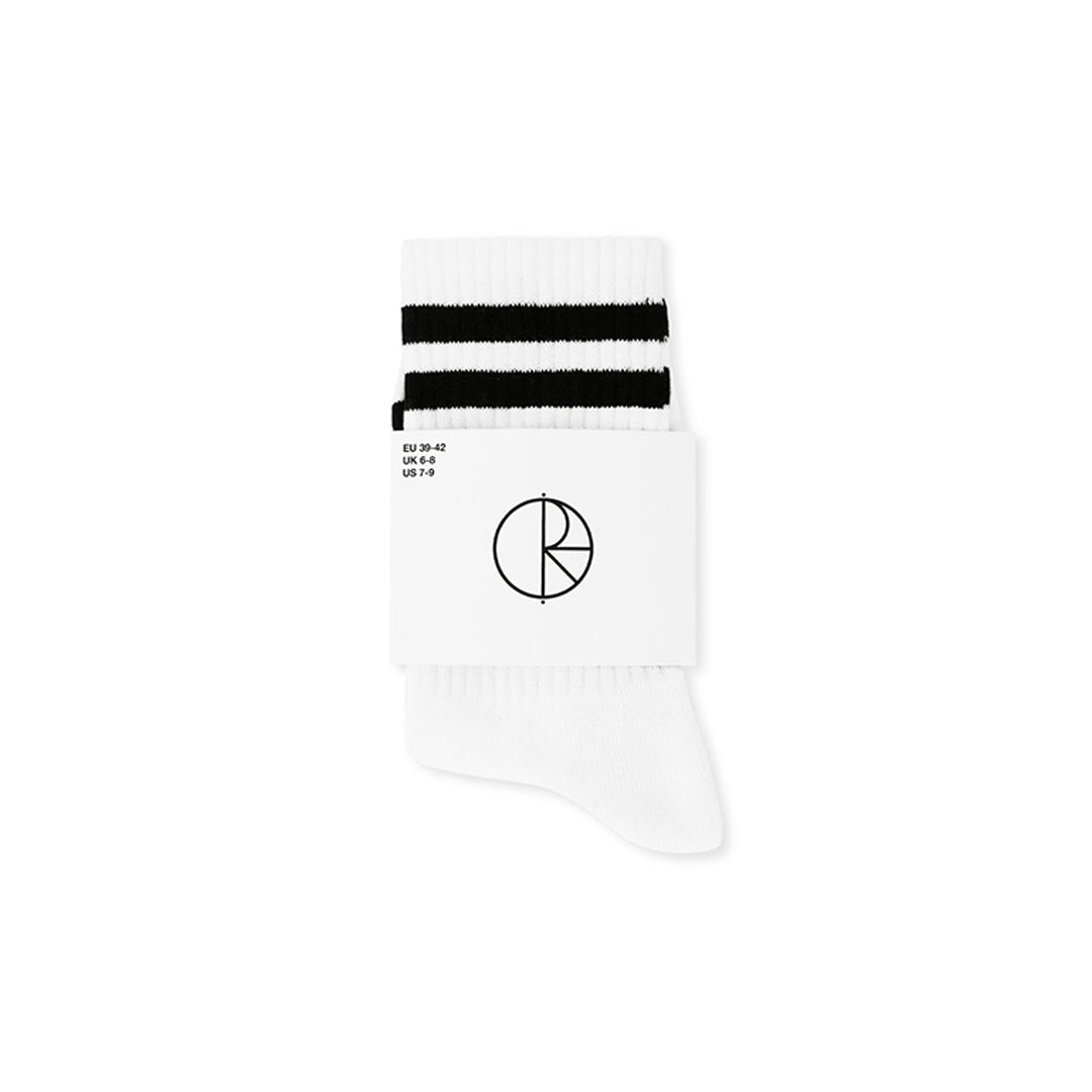 POLAR SKATE CO. (ポーラー スケート カンパニー)| HAPPY SAD RIB SOCKS / WHITE | スノーボード・スケートボードのTACTICS JAPAN