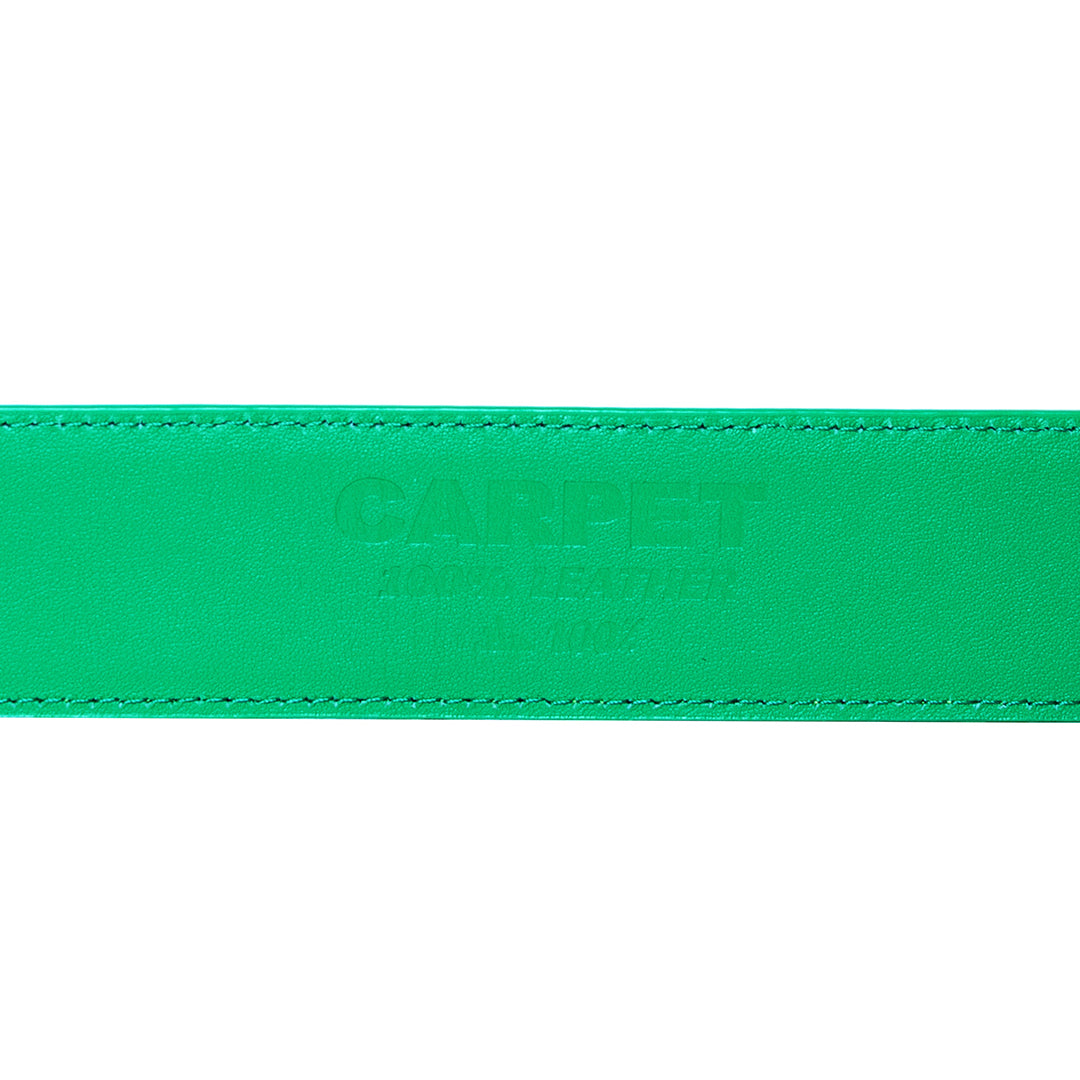 CARPET COMPANY(カーペット カンパニー)| CARPET CROCSKIN LEATHER BELT / GREEN | スノーボード・スケートボードのTACTICS JAPAN
