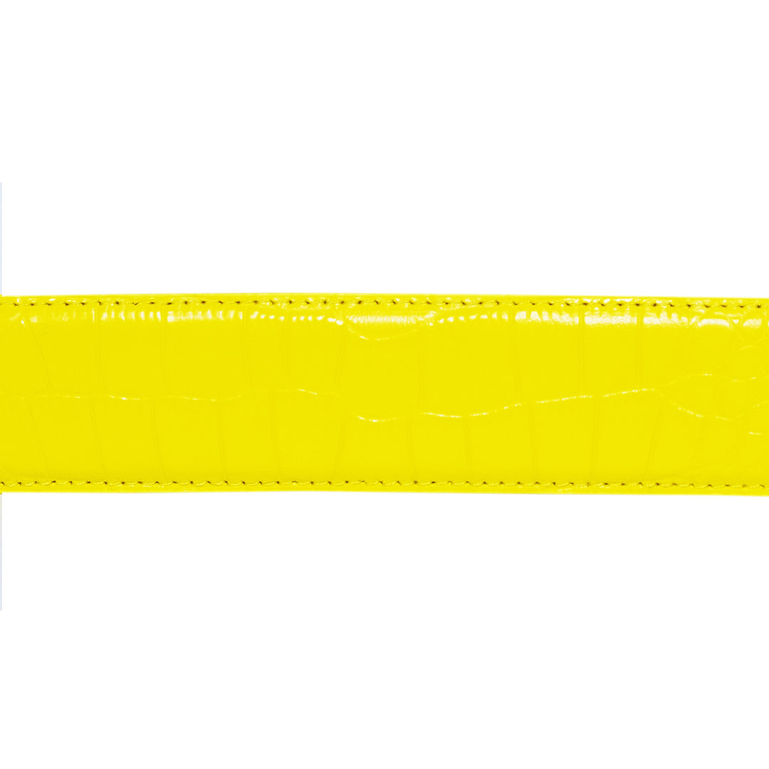 CARPET COMPANY(カーペット カンパニー)| CARPET CROCSKIN LEATHER BELT / YELLOW | スノーボード・スケートボードのTACTICS JAPAN