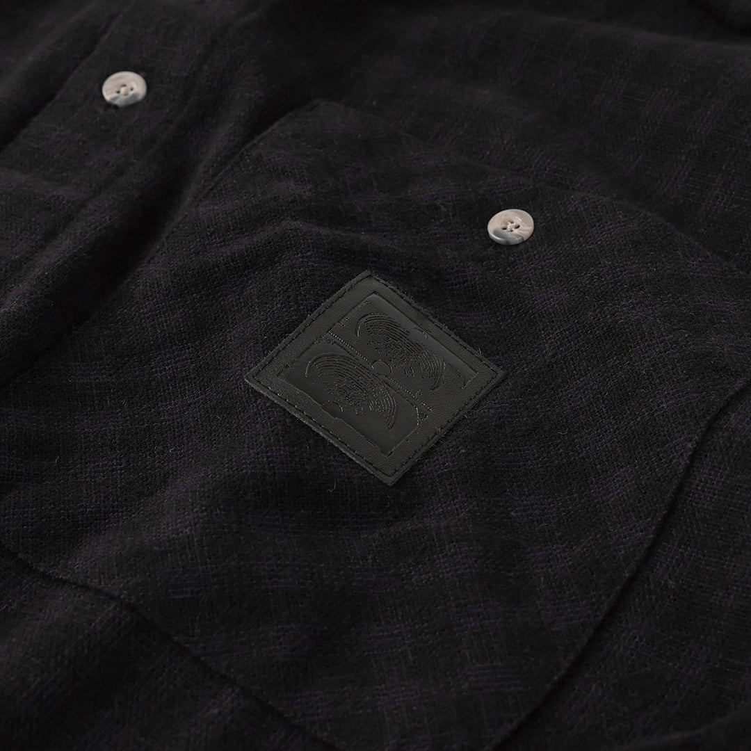 FORMER(フォーマー)| CRUX FLANNEL LS SHIRT / BLACK | スノーボード・スケートボードのTACTICS JAPAN