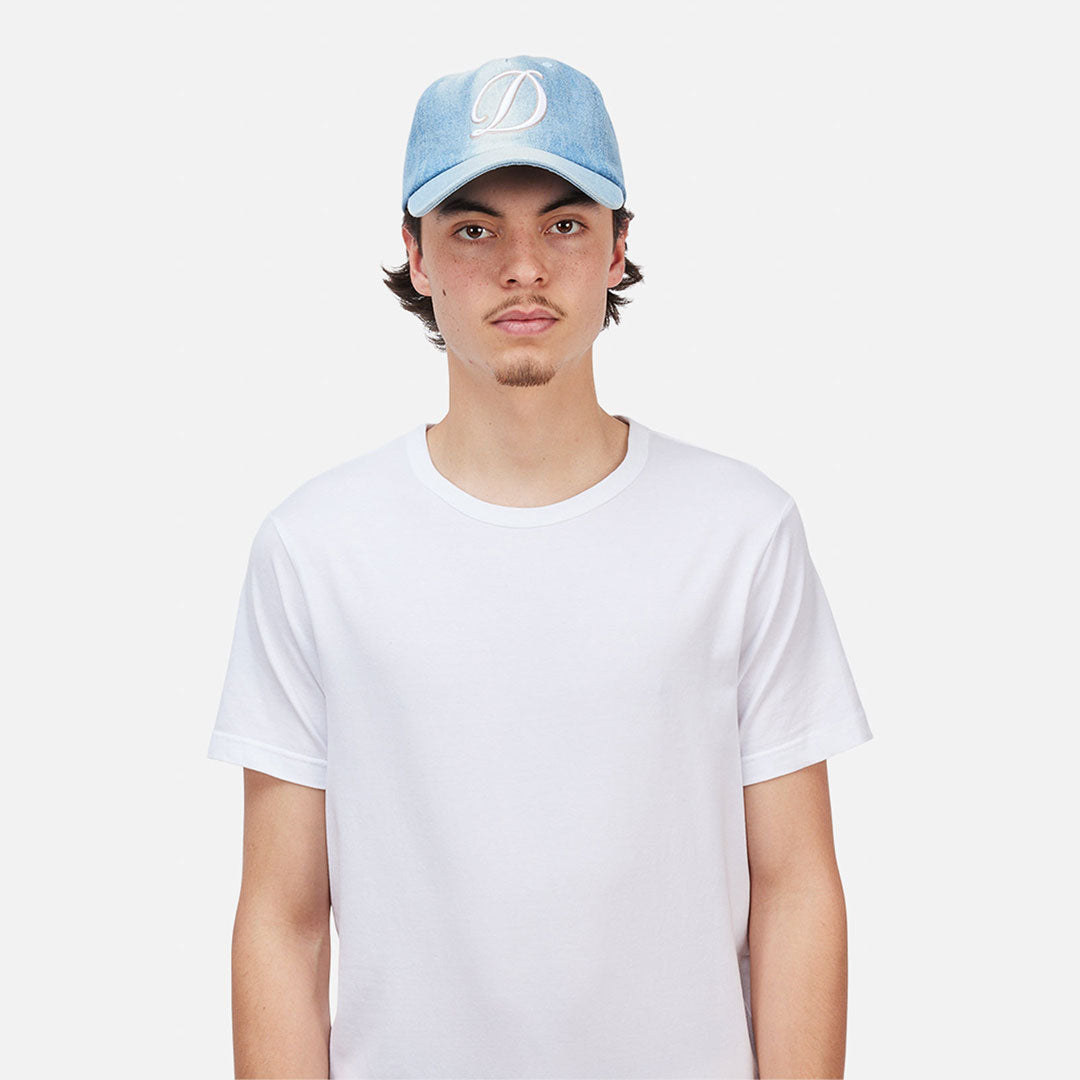 DIME MTL(ダイム モントリオール)| CURSIVE DENIM WORKER CAP / BLUE WASHED | スノーボード・スケートボードのTACTICS JAPAN