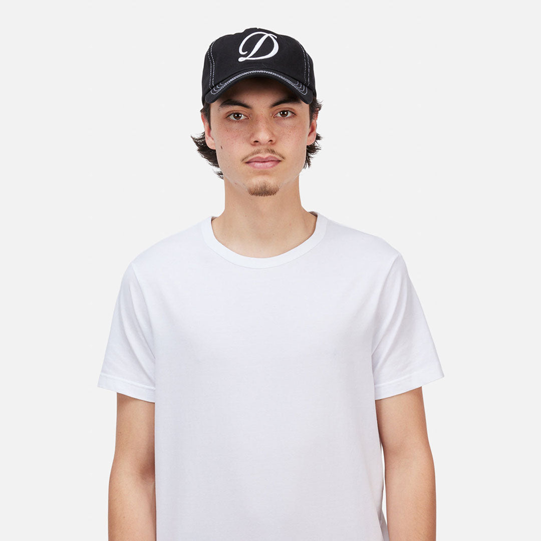 DIME MTL(ダイム モントリオール)| CURSIVE DENIM WORKER CAP / BLACK WASHED | スノーボード・スケートボードのTACTICS JAPAN