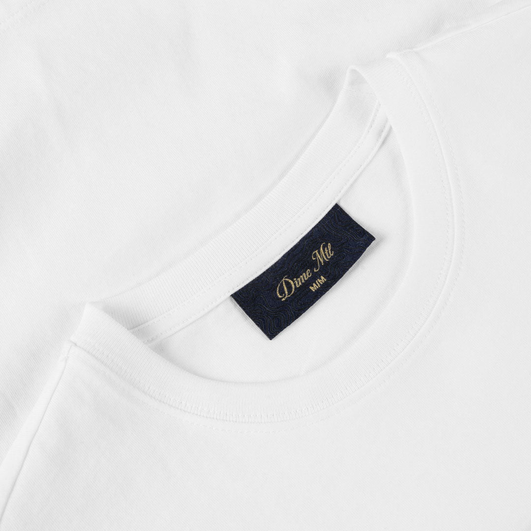 DIME MTL(ダイム モントリオール) | CURSIVE TEE / WHITE | スノーボード・スケートボードのTACTICS JAPAN