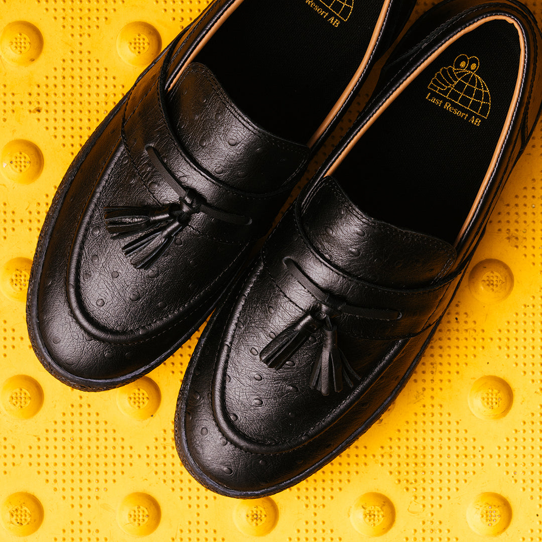LAST RESORT AB(ラストリゾート エービー)| VM005 LOFER LEATHER / OSTRITCH BLACK/BLACK | スノーボード・スケートボードのTACTICS JAPAN
