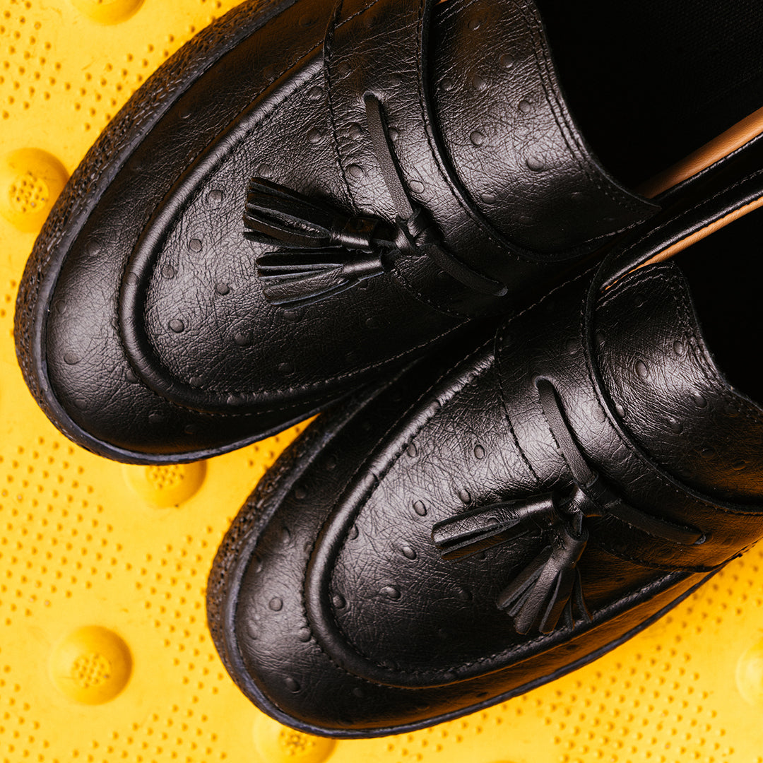 LAST RESORT AB(ラストリゾート エービー)| VM005 LOFER LEATHER / OSTRITCH BLACK/BLACK | スノーボード・スケートボードのTACTICS JAPAN