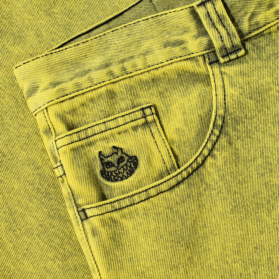 POLAR SKATE CO.(ポーラー スケート カンパニー)| BIG BOY PANTS DEMON CHILD / LEMON BLACK | スノーボード・スケートボードのTACTICS JAPAN