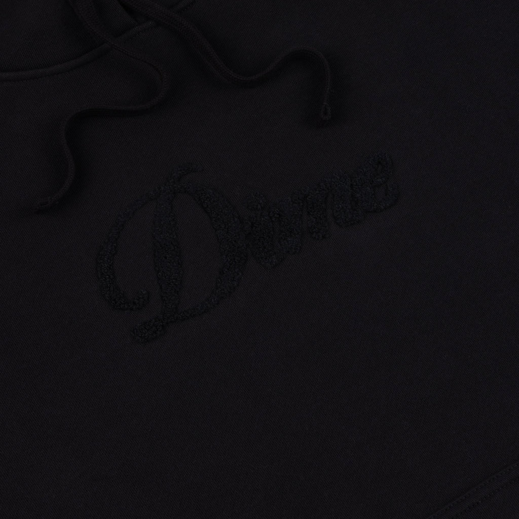 CURSIVE LOGO HOODIE / BLACK