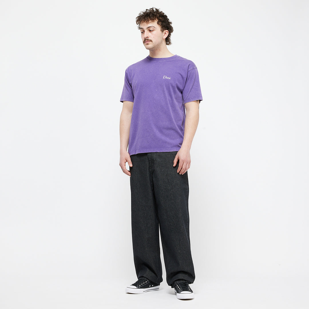DIME MTL(ダイム モントリオール)| CLASSIC SMALL LOGO T-SHIRT / FADED IRIS | スノーボード・スケートボードのTACTICS JAPAN