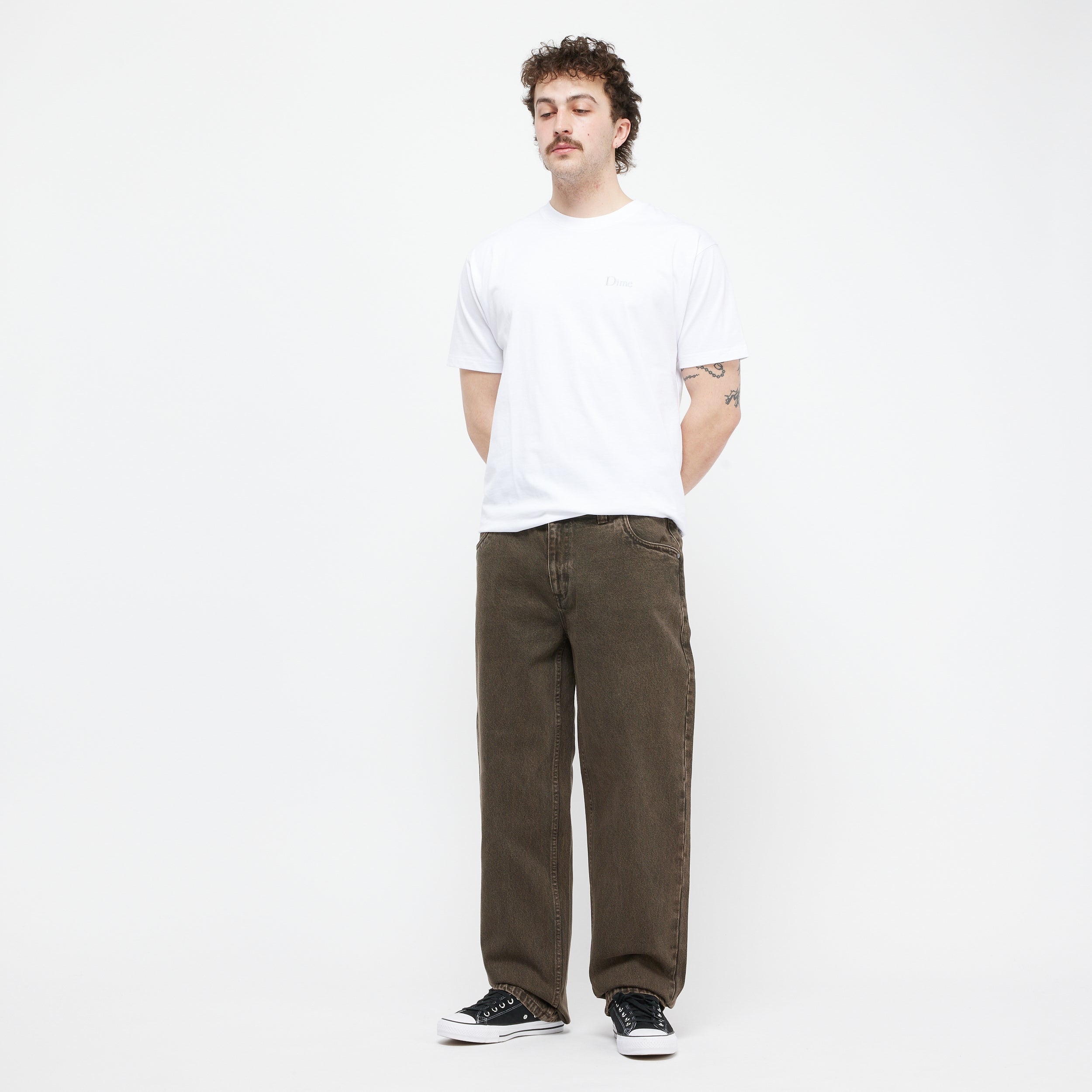 DIME(ダイム)CLASSIC RELAXED DENIM PANTS / FADED BROWN