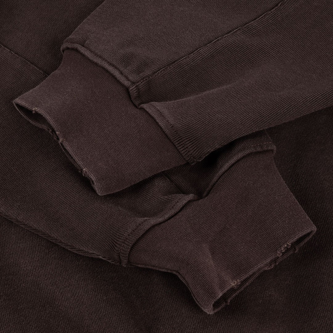 DIME(ダイム)| DISTRESSED TERRY ZIP HOODIE / ACID BROWN | スノーボード・スケートボードのTACTICS JAPAN