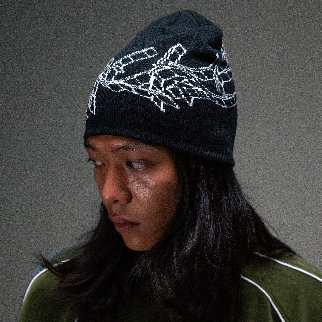 JACKER(ジャッカー)| MODEL BEANIE / BLACK | スノーボード・スケートボードのTACTICS JAPAN