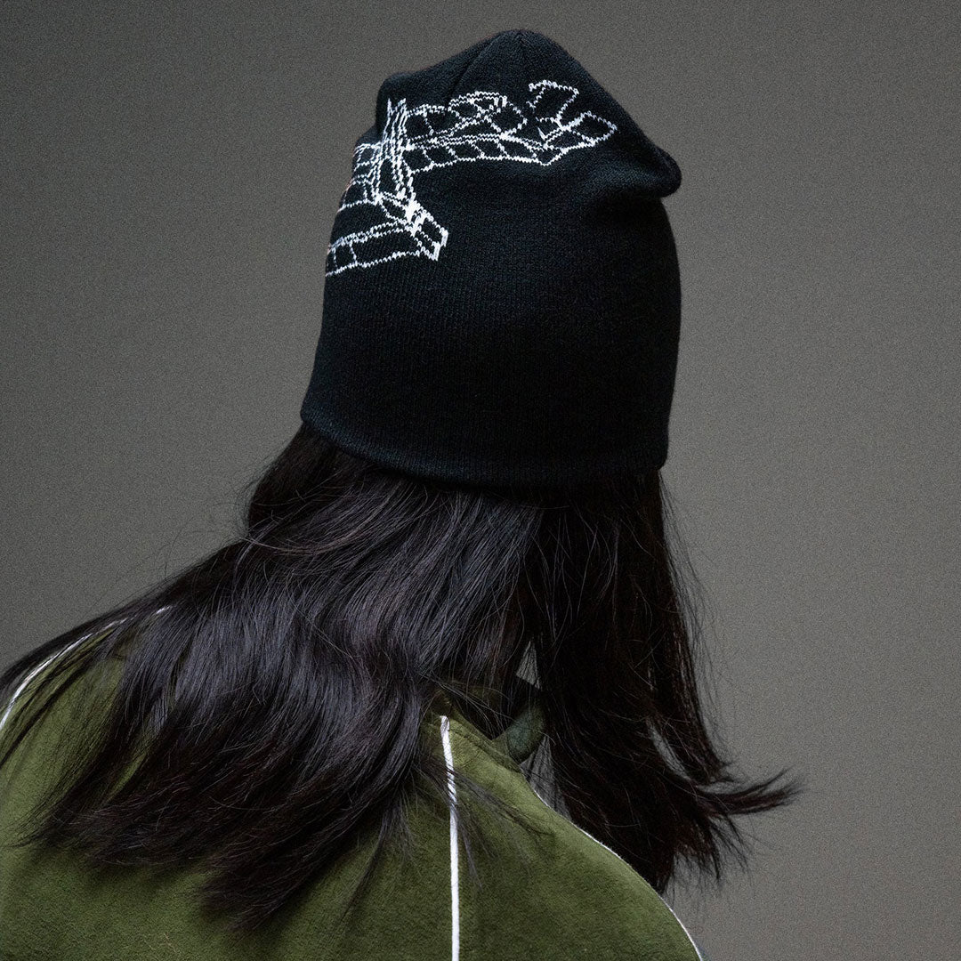 JACKER(ジャッカー)| MODEL BEANIE / BLACK | スノーボード・スケートボードのTACTICS JAPAN