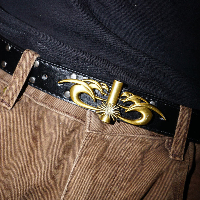 STINGWATER(スティングウォーター)| MOSES STUDDED THIN BELT / ANTIQUE GOLD | スノーボード・スケートボードのTACTICS JAPAN