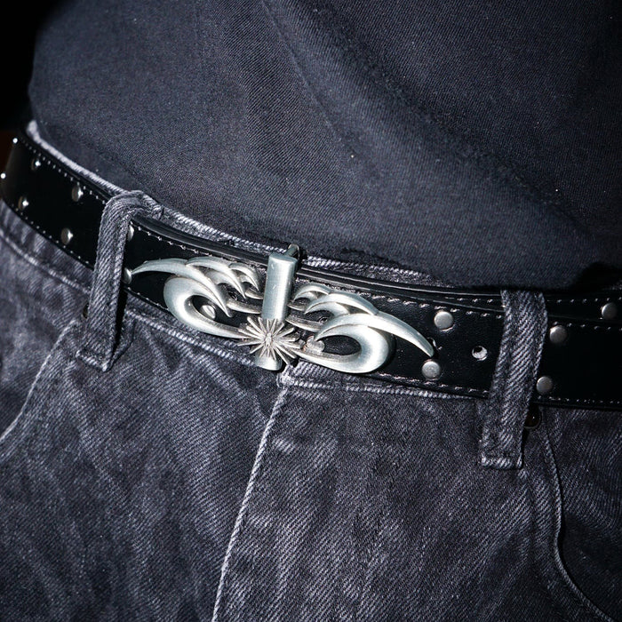 STINGWATER(スティングウォーター)| MOSES STUDDED THIN BELT / SPACE GRAY | スノーボード・スケートボードのTACTICS JAPAN