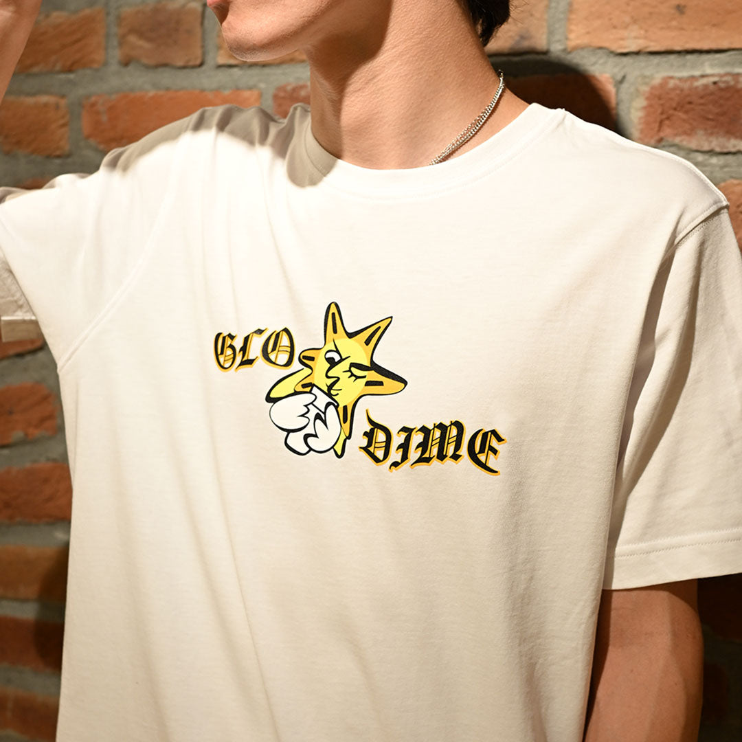DIME MTL(ダイム モントリオール)| GLO DIME SUN T-SHIRT / WHITE | スノーボード・スケートボードのTACTICS JAPAN