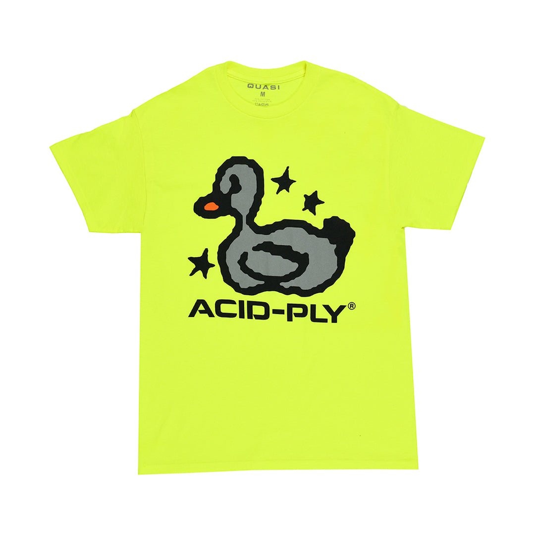 QUASI SKATEBOARDS(クアジ スケートボード)| スケートボード Tシャツ | DUCK TECH TEE / SAFETY GREEN | スノーボード・スケートボードのTACTICS JAPAN