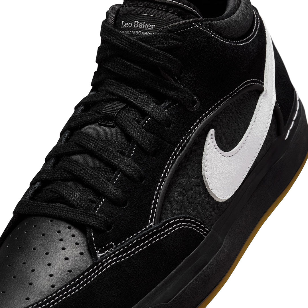 NIKE SB(ナイキ スケートボーディング)| NIKE SB REACT LEO / BLACK/BLACK/GUM LIGHT BROWN/WHITE | スノーボード・スケートボードのTACTICS JAPAN