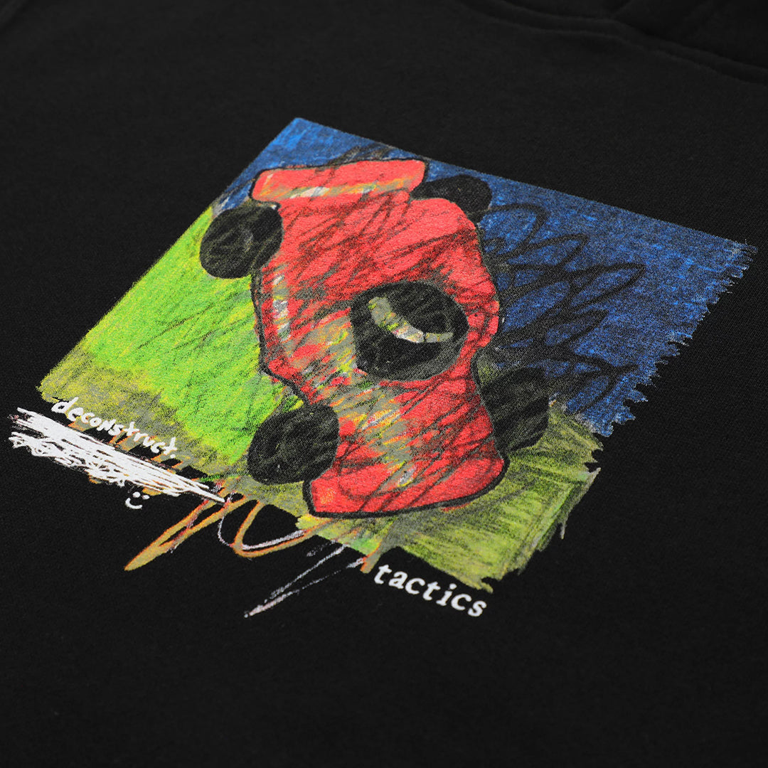 TACTICS(タクティクス)| DECONSTRUCT HOODIE / BLACK | スノーボード・スケートボードのTACTICS JAPAN